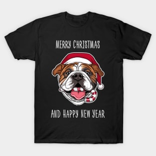 Marry Xmas for bulldog lovers T-Shirt